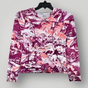 Reel Legends Mountains Hoodie Womens Pullover w/Pockets Size Large!